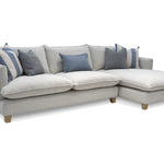 Vogue Williams Howth Large Chaise Sofa - Large Chaise Sofa Linen Look