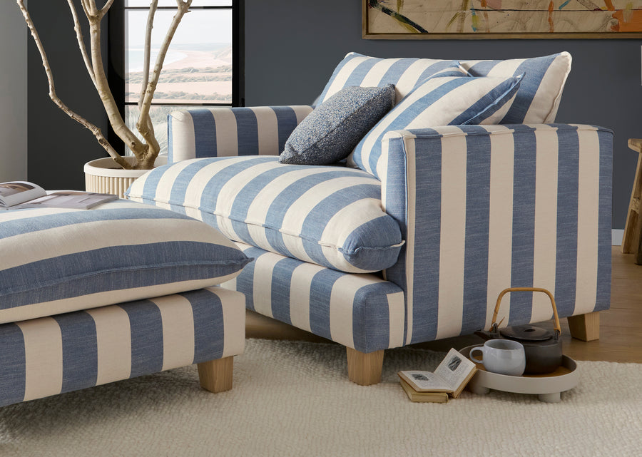 Vogue Williams Howth Loveseat - Cuddler Soft Chenille Sterling Home 2