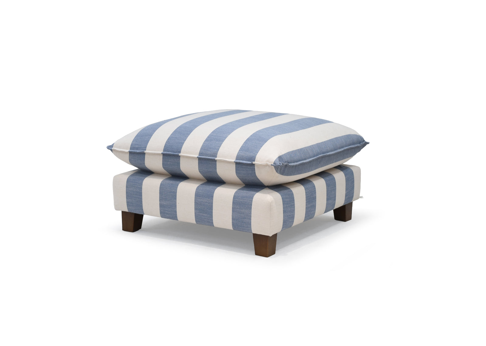 Vogue Williams Howth Footstool - Footstool Soft Chenille Sterling Home 3