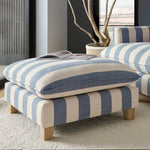 Vogue Williams Howth Footstool - Footstool Soft Chenille Sterling Home 2