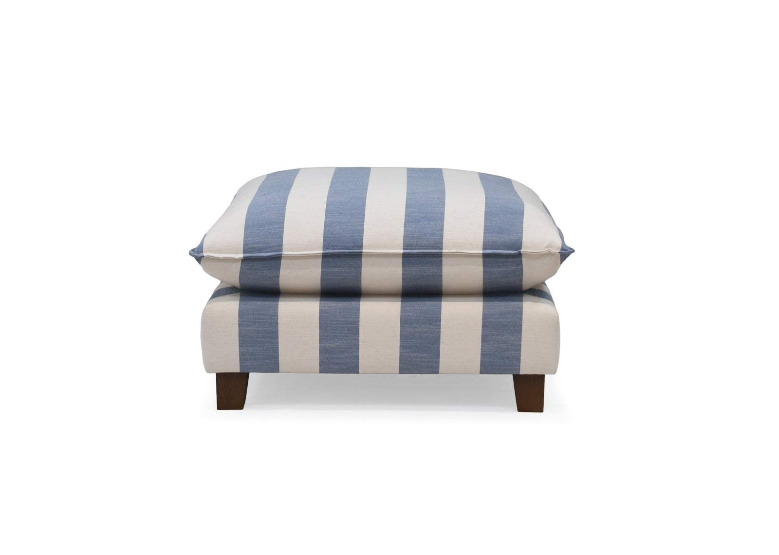 Vogue Williams Howth Footstool - Footstool Soft Chenille Sterling Home 1