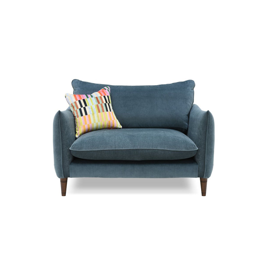 Vogue Williams Kenmare Loveseat - Cuddler Soft Chenille Sterling Home 1