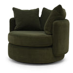 Vogue Williams Picadilly Large Swivel Chair - Large Swivel Chair Soft Chenille Sterling Home 3