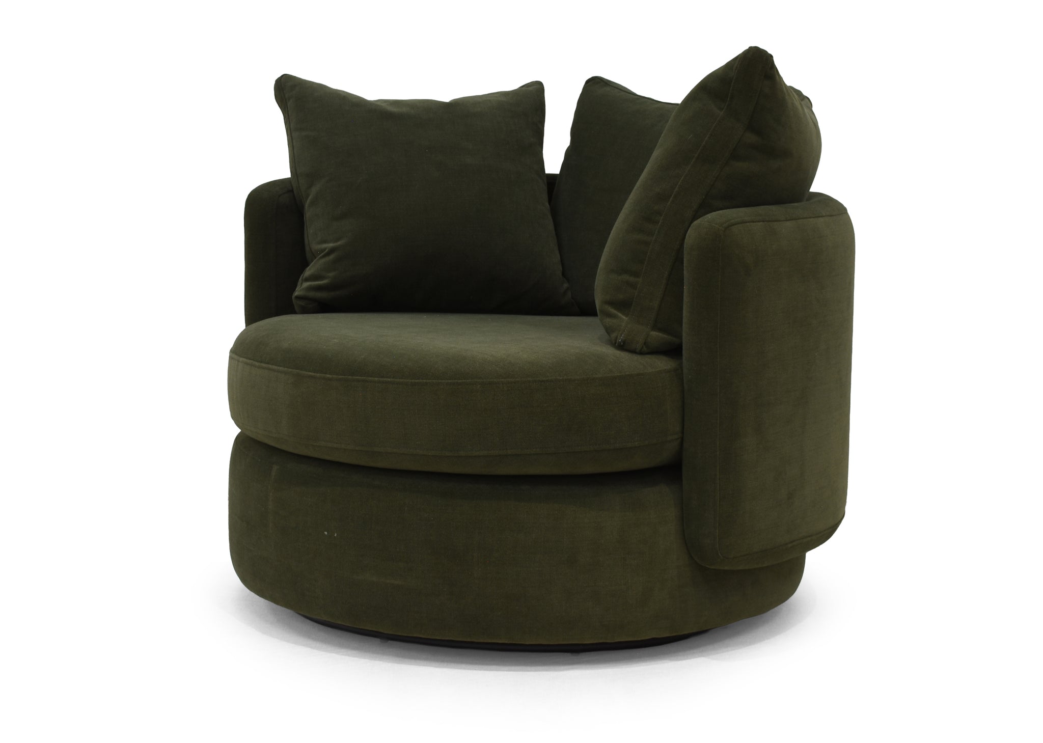 Vogue Williams Picadilly Large Swivel Chair - Large Swivel Chair Soft Chenille Sterling Home 3