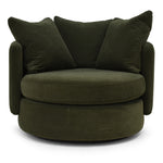 Vogue Williams Picadilly Large Swivel Chair - Large Swivel Chair Soft Chenille Sterling Home 1