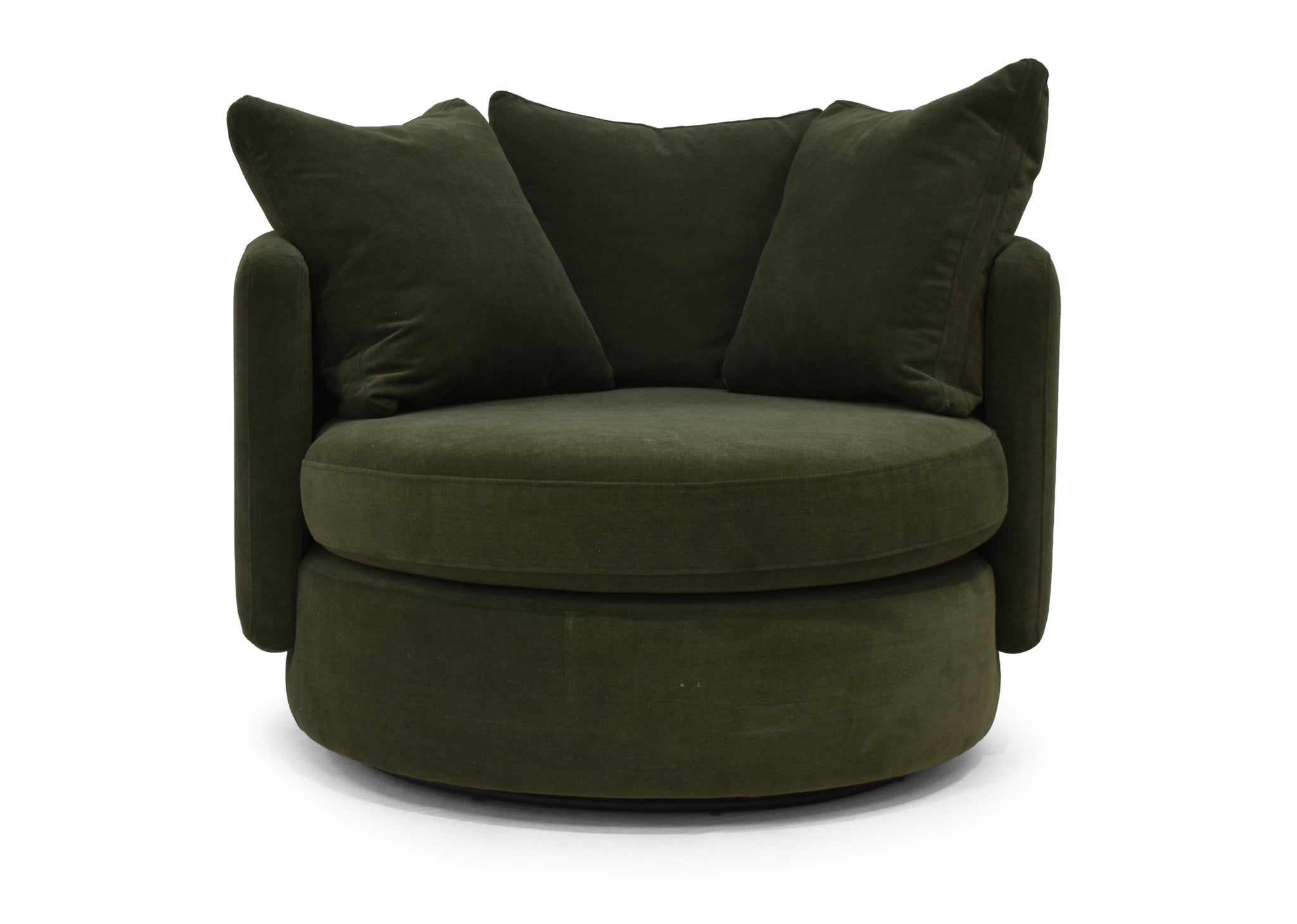 Vogue Williams Picadilly Large Swivel Chair - Large Swivel Chair Soft Chenille Sterling Home 1