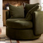 Vogue Williams Picadilly Small Swivel Chair - Small Swivel Chair Matt Chenille