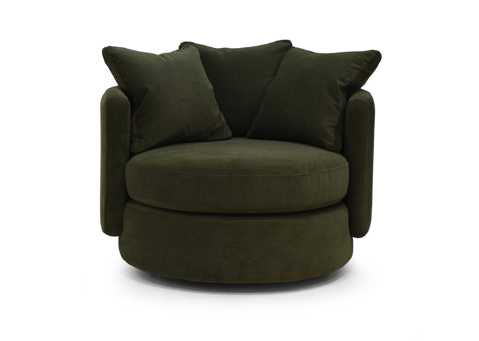 Vogue Williams Piccadilly Small Swivel Chair - Small Swivel Chair Soft Chenille Sterling Home 1
