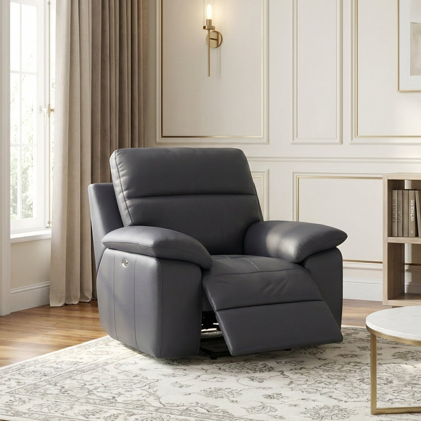 Nicoletti Vivaldi II Recliner Armchair - Power Recliner Chair CB Torello - Power Recliner Armchairs Sterling Home 2