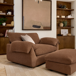 Vogue Williams Bayswater Loveseat  - Cuddler Matt Chenille — Matt Chenille Terracotta, gallery image 1
