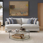 Vogue Williams Howth Extra Large Sofa - Extra Large Sofa Linen Look 4 Seater Sofas Sterling Home 2