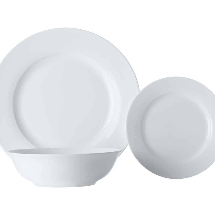 Maxwell and Williams White Rim 12 Piece Basic Dinner Set - DISC MW WB Rim Dinner Set 12Pc Sterling Home 1