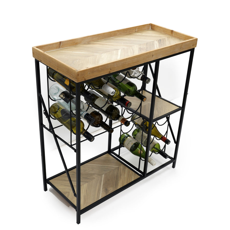 Sidetable Wine Bottle Hdr 86CM Sterling Home 1