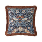 Strawberry Thief Blue 50X50Cm Cushion - Strawberry Thief Blue 50X50Cm Cushion Sterling Home 3