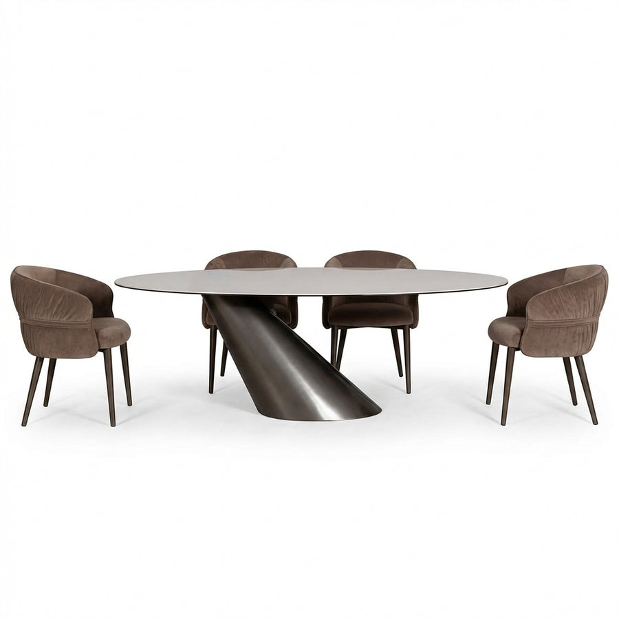 Wynter Dining Table & 4 Chase Chairs Set Sterling Home 1