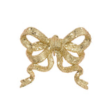 Gold Glitter Bow Clip 11CM