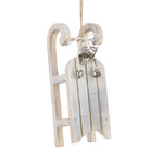 Wooden Sleigh With Bells - Wooden Sleigh With Bells 13CM Sterling Home 1