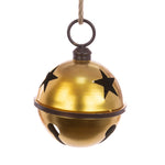 Large Metal Gold Bell With Star - I Metal Bell W/Star 29CM Sterling Home 1