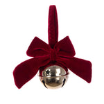 Bell With Red Velvet Bow - Bell With Red Velvet Bow 6CM Sterling Home 1