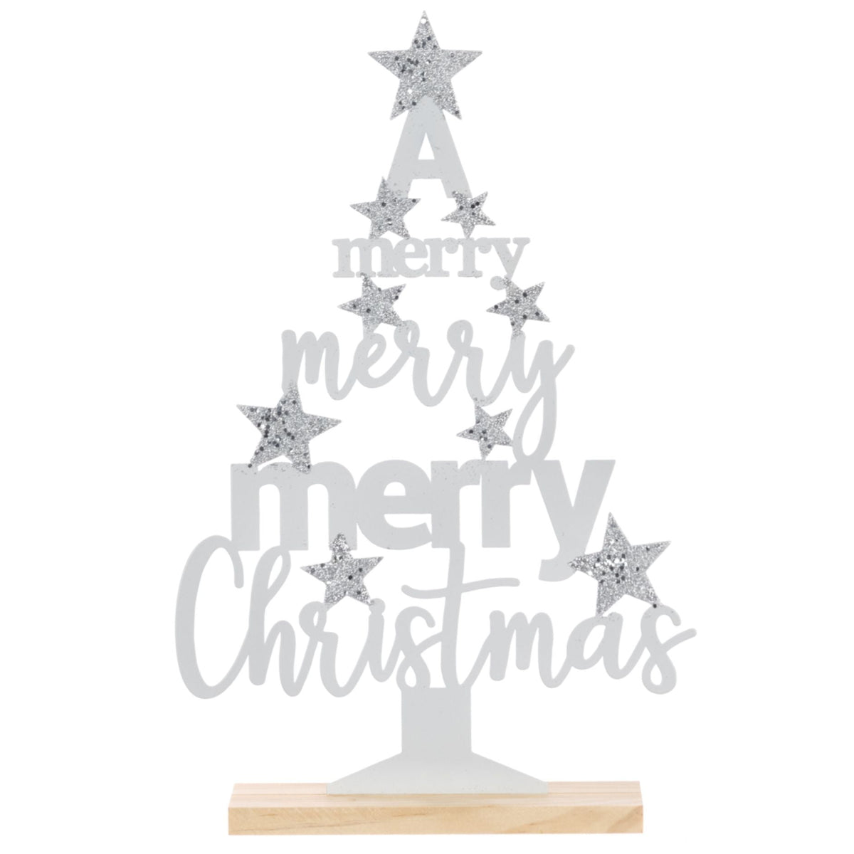 Metal Merry Christmas Tree - Metal Merry Christmas Tree 34CM Sterling Home 1