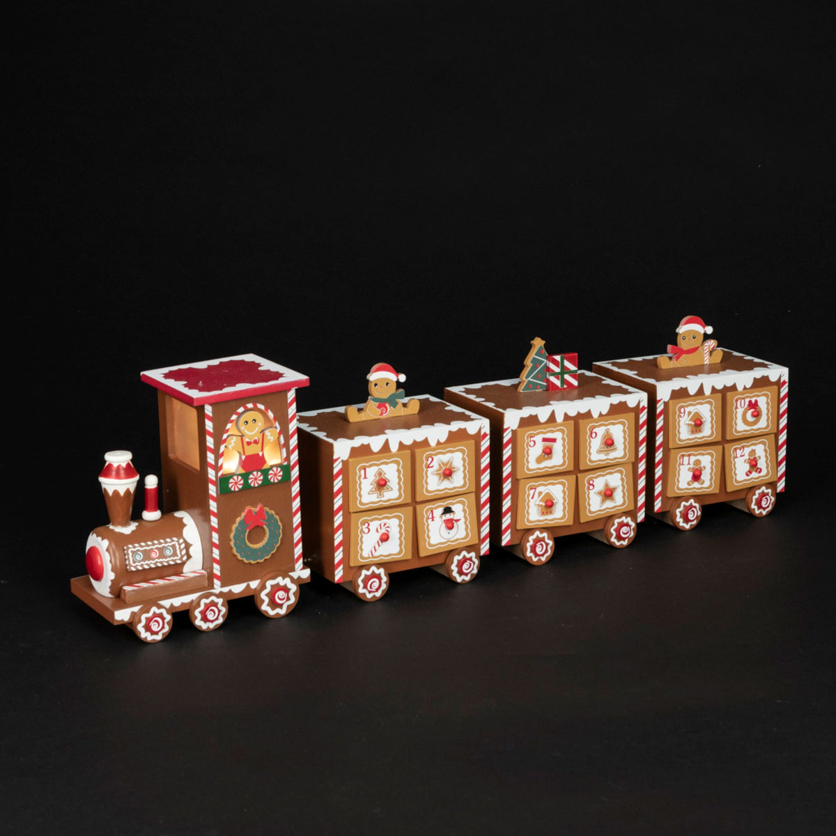 Gingerbread Train Advent Calendar - Gingerbread Train Advent Calendar Sterling Home 1