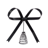 Black Metal Bow Tree Topper