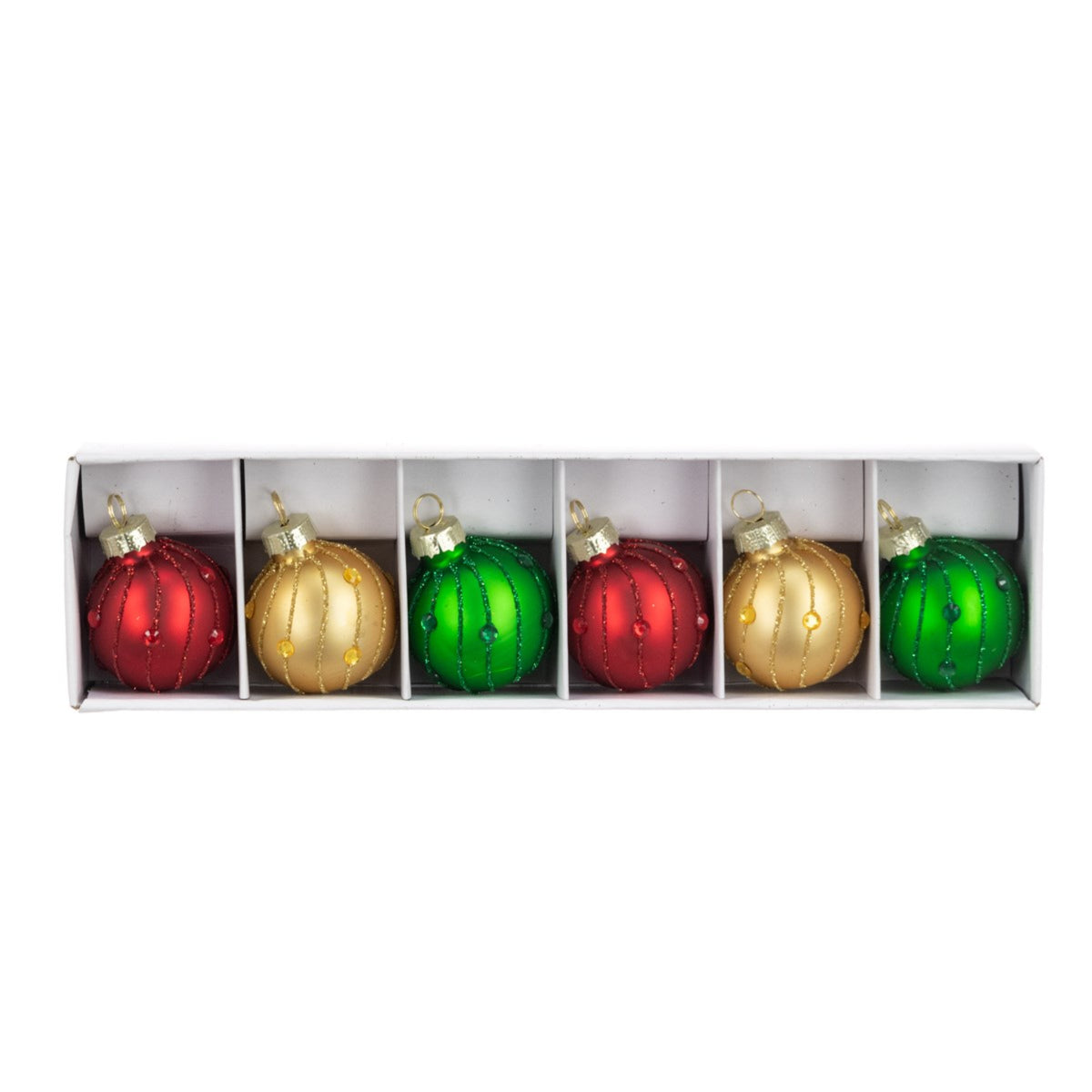 Glass Glitter Place Holder Pack Of 6 - Glass Glitter Place Holder Pack Of 6 Sterling Home 2
