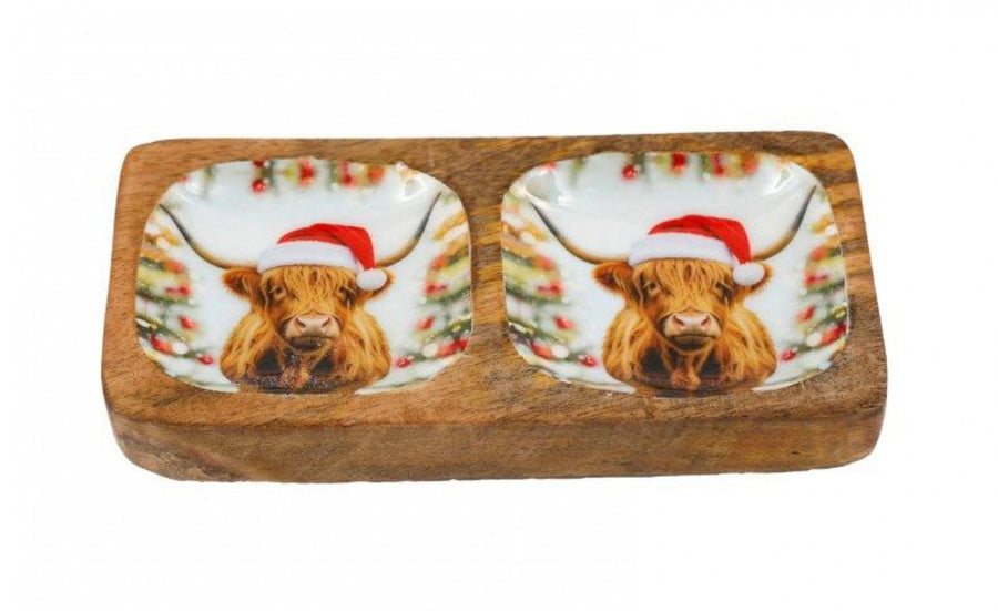 Small Highland Cow Bowl - S Highland Cow Enamel Bowl 20X10CM Sterling Home 1