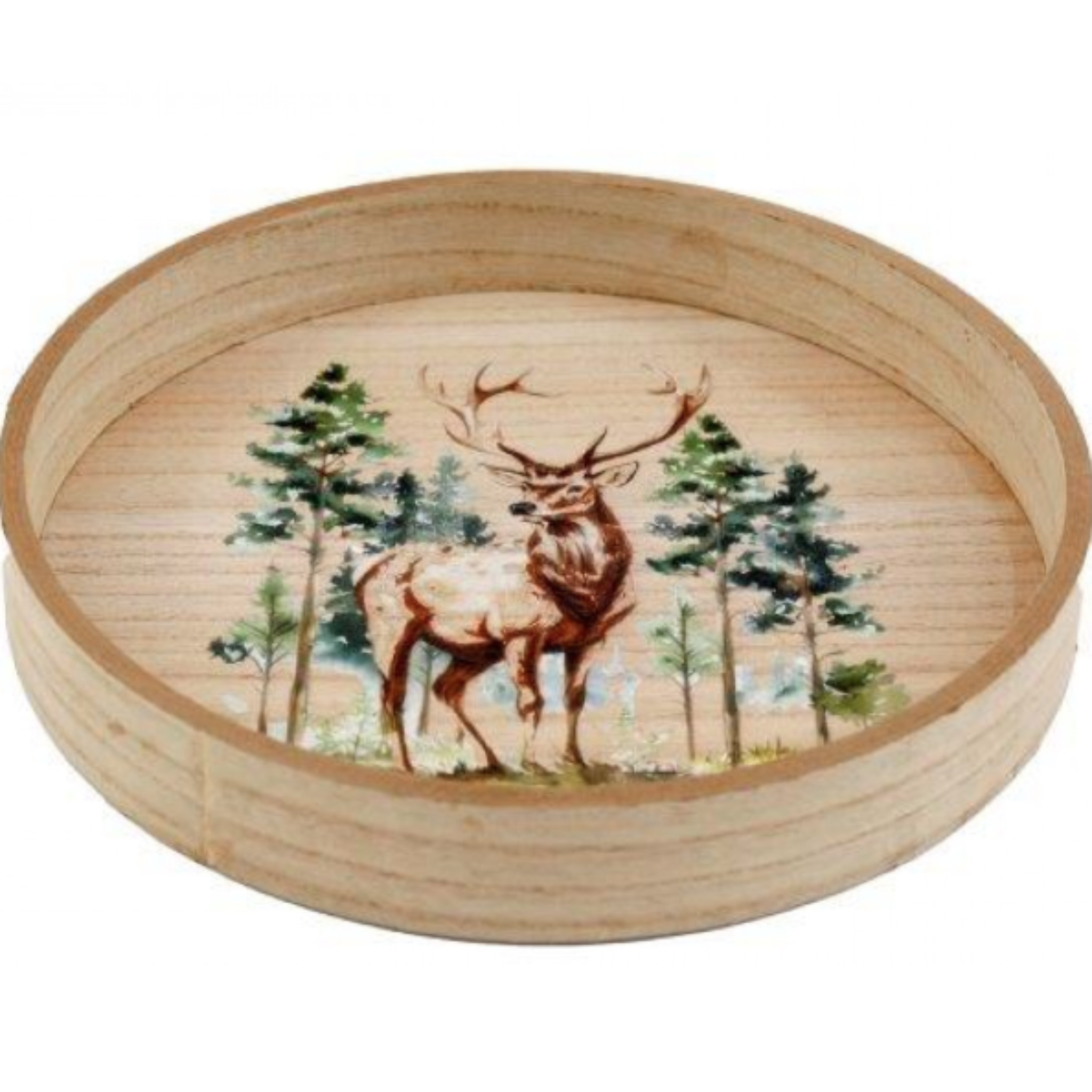 Large Reindeer Wooden Tray - S Reindeer Wooden Tray 30CM Sterling Home 1