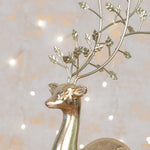 Metal Deer With Holly 27CM - Metal Deer With Holly 27CM Sterling Home 2