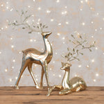 Metal Deer With Holly 32CM - Metal Deer With Holly 32CM Sterling Home 1