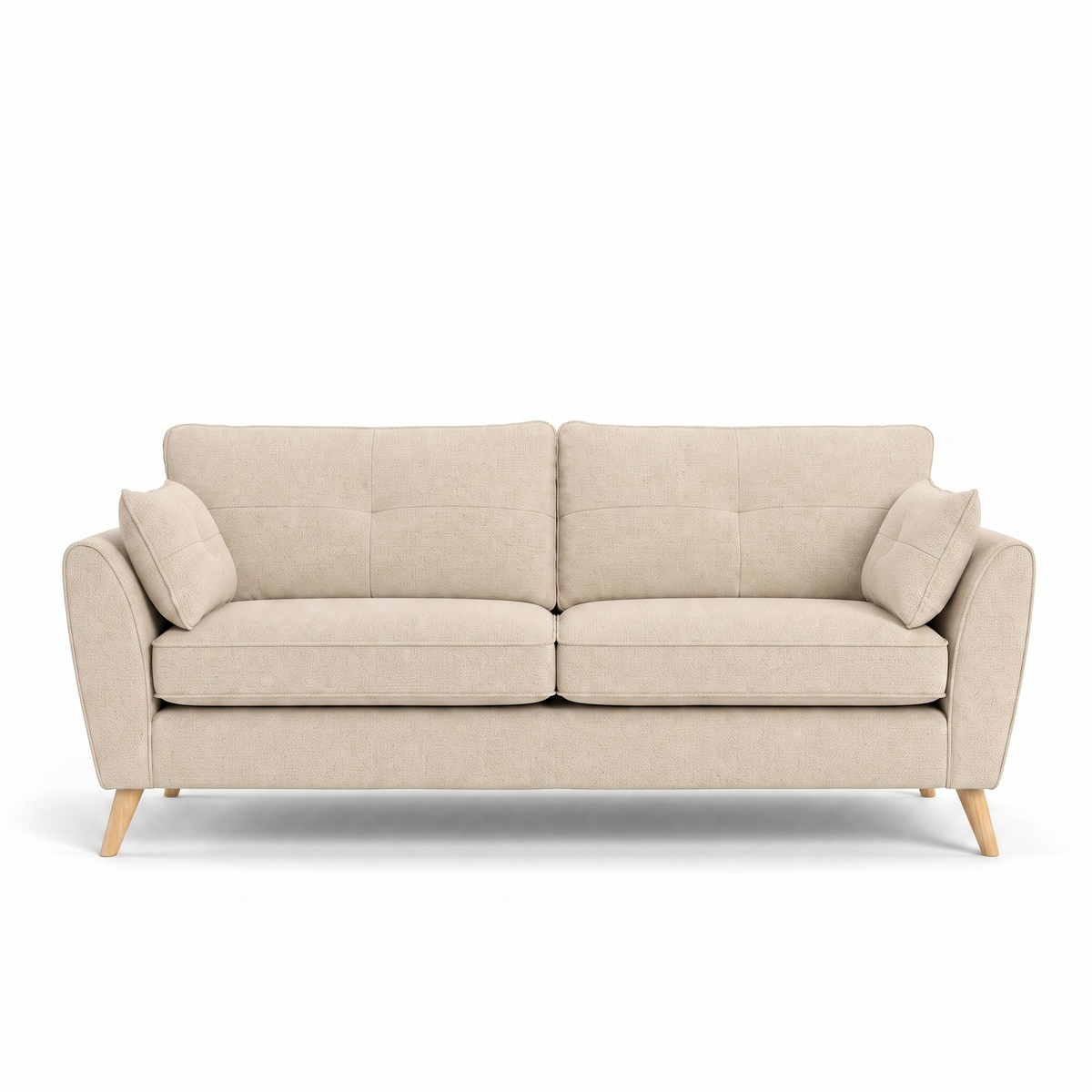 Zara 4 Seater Sofa - 4 Seater Sofa 4 Seater Sofas Sterling Home 23 Kensington Cream Light Feet
