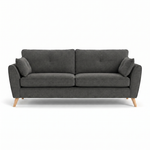 Zara 4 Seater Sofa - 4 Seater Sofa 4 Seater Sofas Sterling Home 24 Kensington Graphite Light Feet