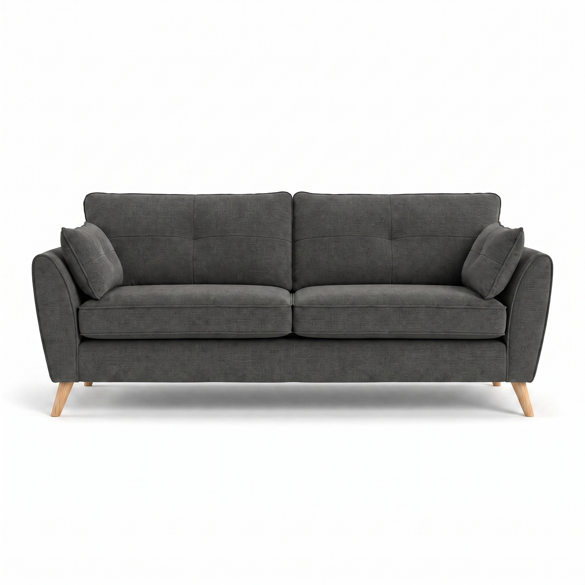 Zara 4 Seater Sofa - 4 Seater Sofa 4 Seater Sofas Sterling Home 24 Kensington Graphite Light Feet