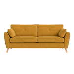 Zara 4 Seater Sofa - 4 Seater Sofa 4 Seater Sofas Sterling Home 21 Kensington Mustard Light Feet