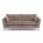 Zara 4 Seater Sofa - 4 Seater Sofa 4 Seater Sofas Sterling Home 17 Plush Pebble Light Feet