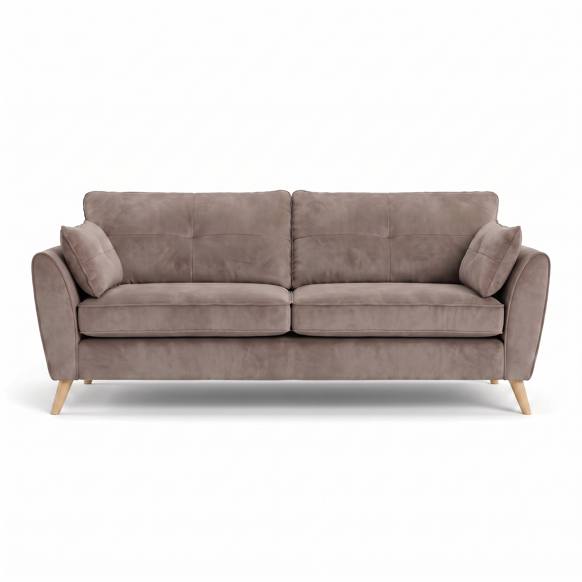 Zara 4 Seater Sofa - 4 Seater Sofa 4 Seater Sofas Sterling Home 17 Plush Pebble Light Feet