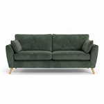 Zara 4 Seater Sofa - 4 Seater Sofa 4 Seater Sofas Sterling Home 18 Plush Emerald Light Feet