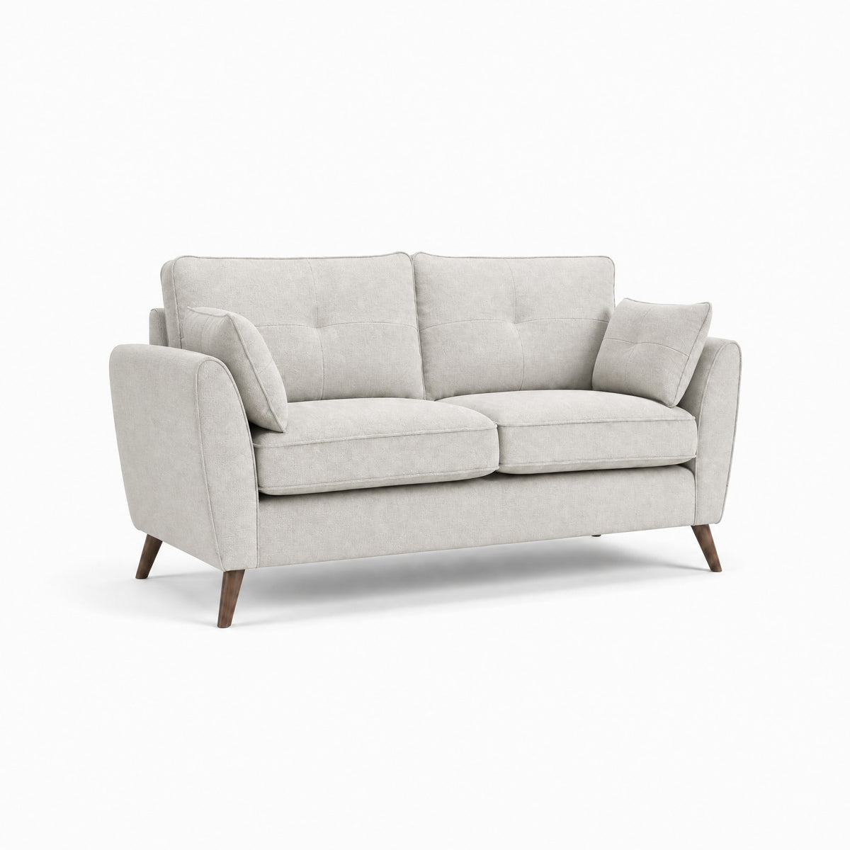 Zara 2 Seater Sofa - 2 Seater Sofa — Kensington Silver / Light Feet, gallery image 2