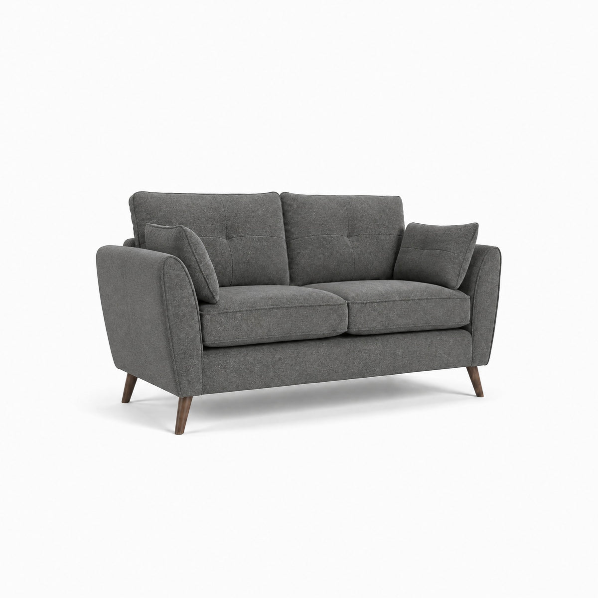 Zara 2 Seater Sofa - 2 Seater Sofa — Kensington Graphite / Light Feet, gallery image 2
