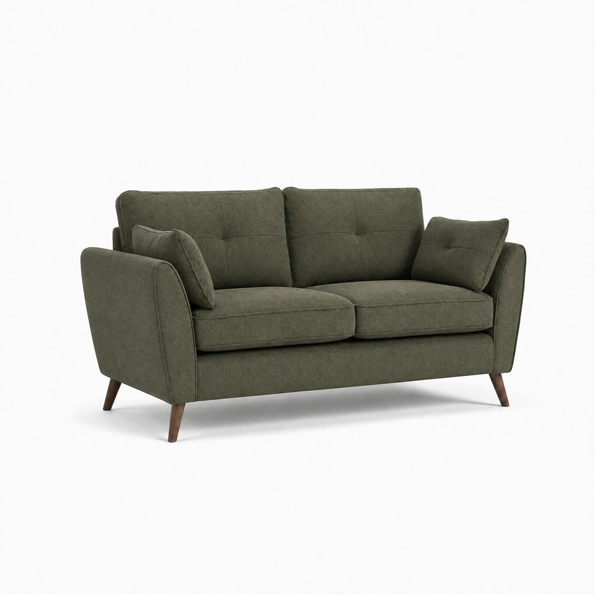 Zara 2 Seater Sofa - 2 Seater Sofa — Kensington Moss / Light Feet, gallery image 2