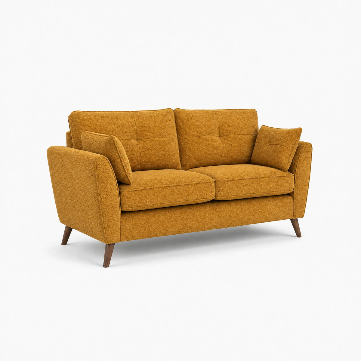 Zara 2 Seater Sofa - 2 Seater Sofa — Kensington Mustard / Light Feet, gallery image 2