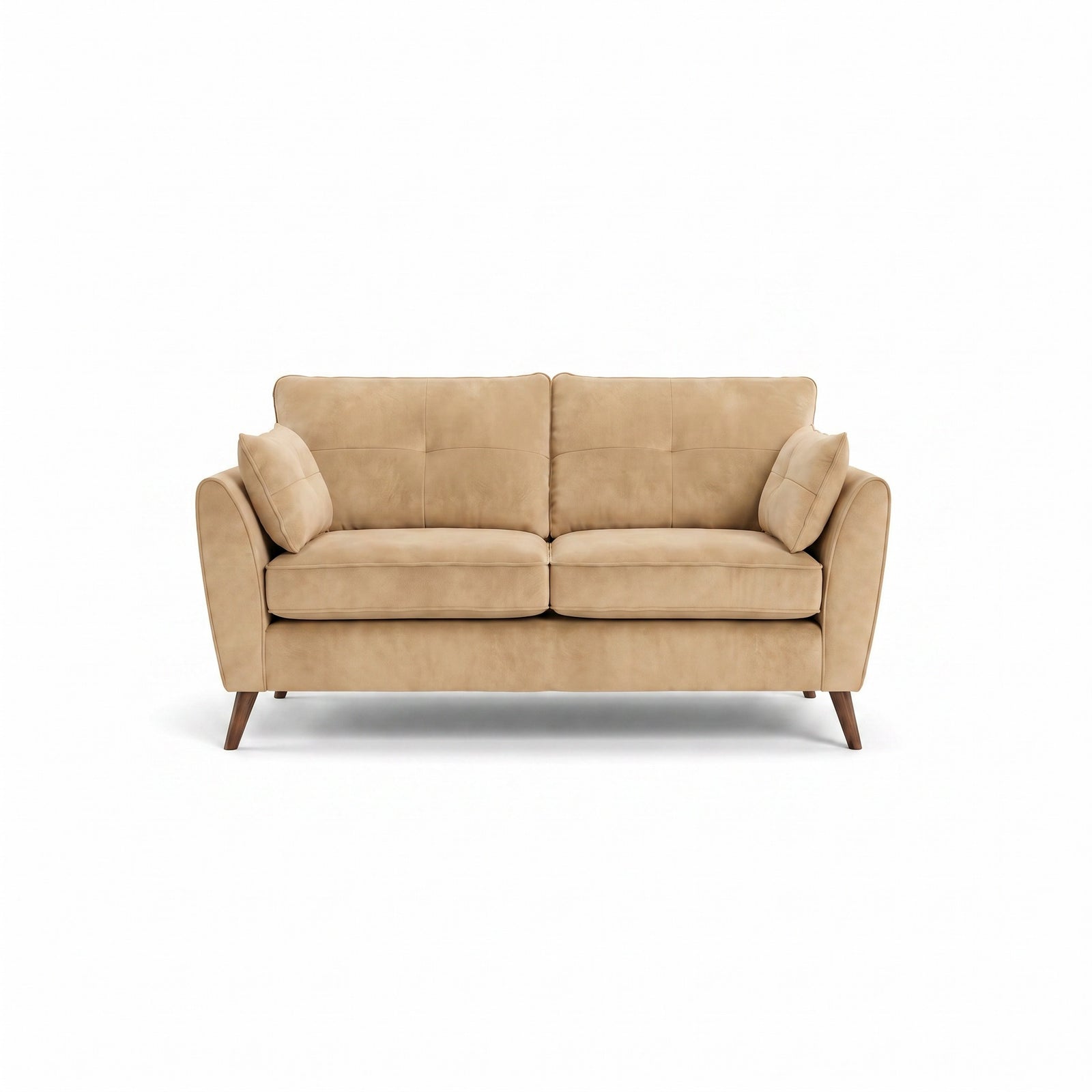 Zara 2 Seater Sofa - 2 Seater Sofa 2 Seater Sofas Sterling Home 6 Plush Cream Light Feet