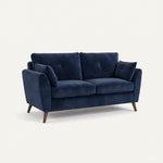 Zara 2 Seater Sofa - 2 Seater Sofa — Plush Navy / Light Feet, gallery image 2