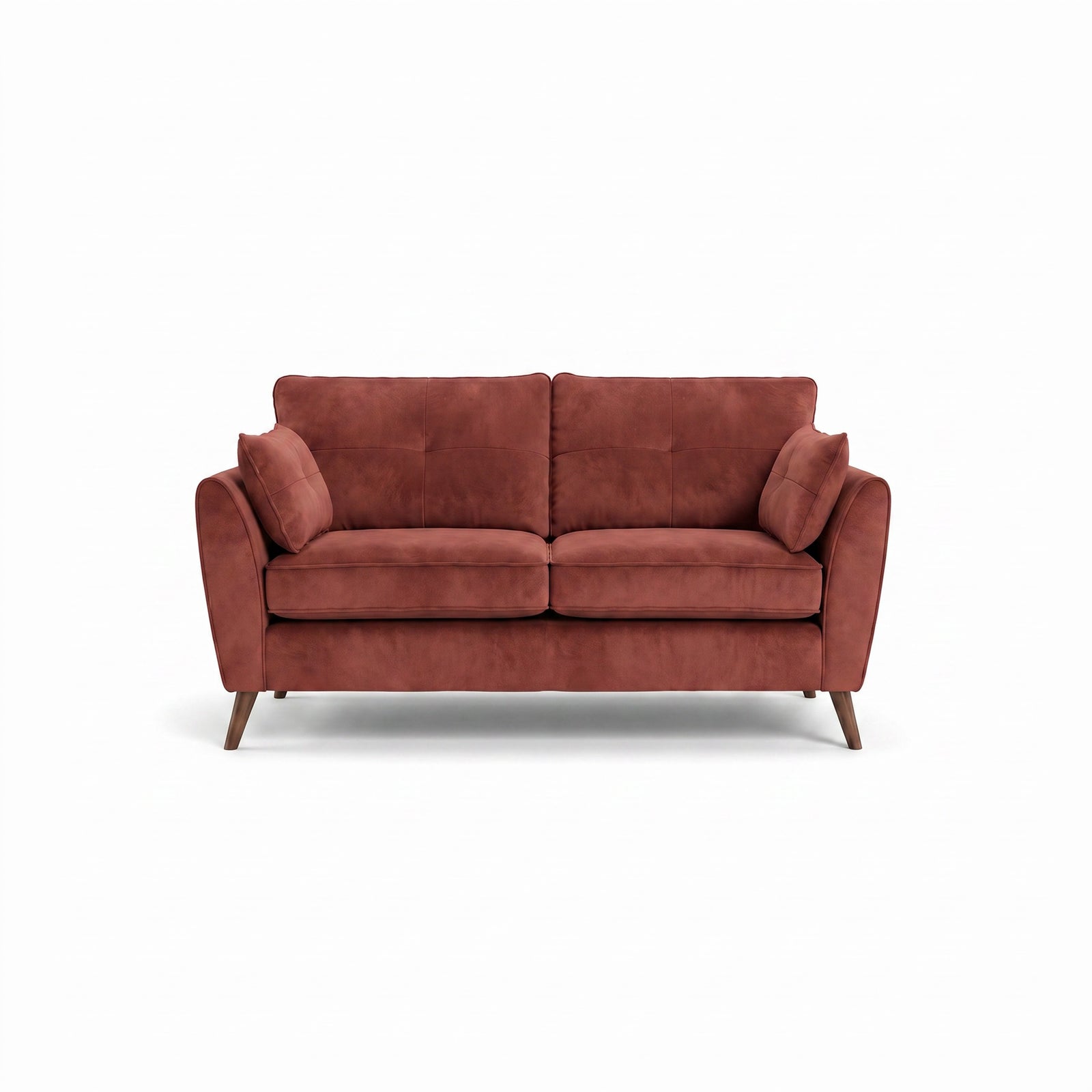 Zara 2 Seater Sofa - 2 Seater Sofa 2 Seater Sofas Sterling Home 7 Plush Oxblood Light Feet