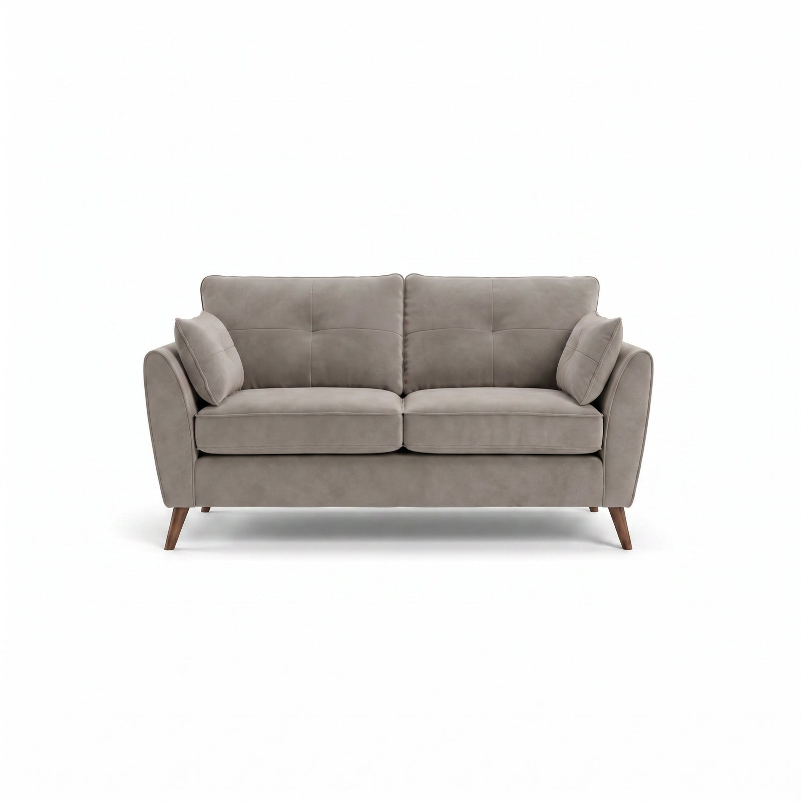 Zara 2 Seater Sofa - 2 Seater Sofa 2 Seater Sofas Sterling Home 3 Plush Pebble Light Feet