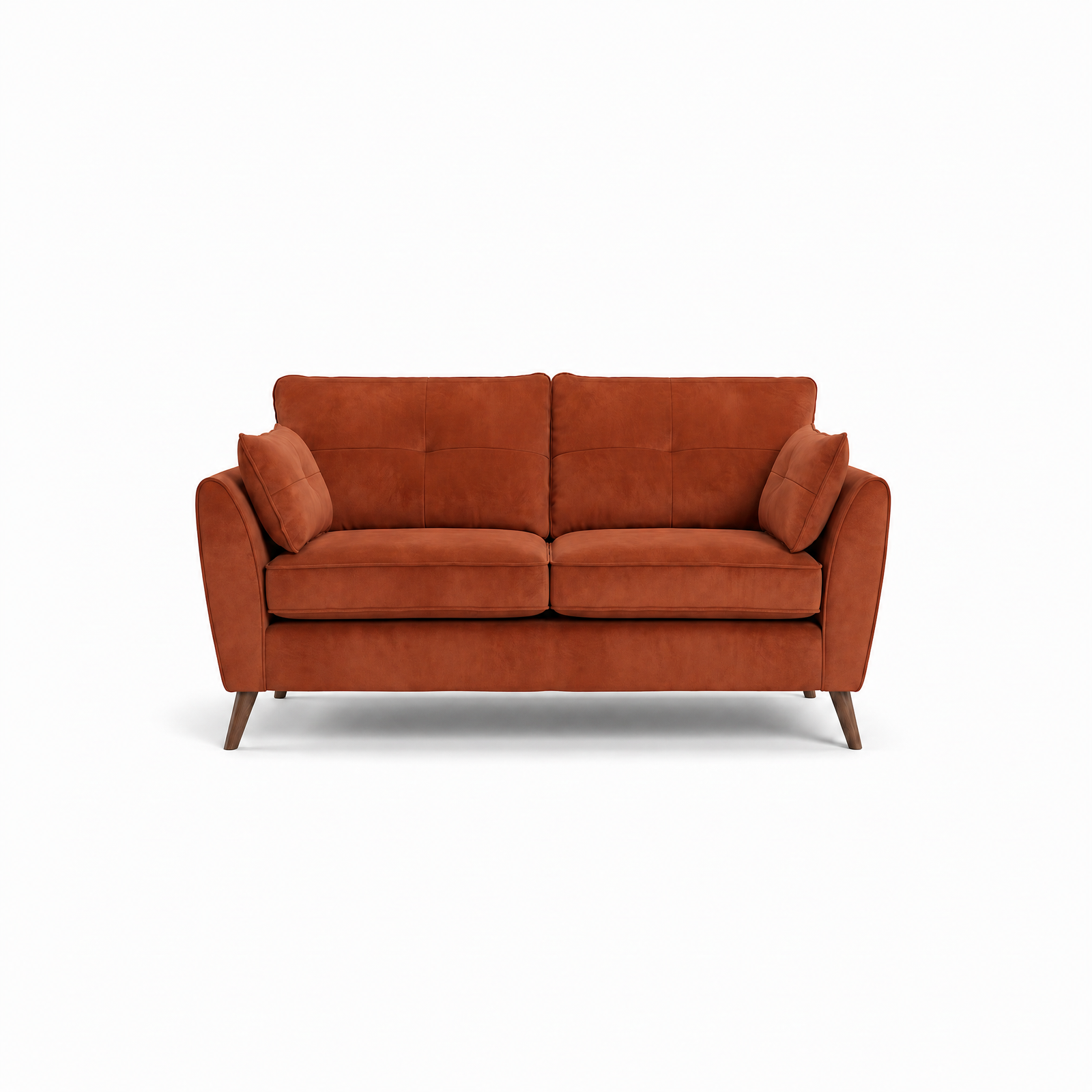 Zara 2 Seater Sofa - 2 Seater Sofa 2 Seater Sofas Sterling Home 1 Plush Marmalade Light Feet