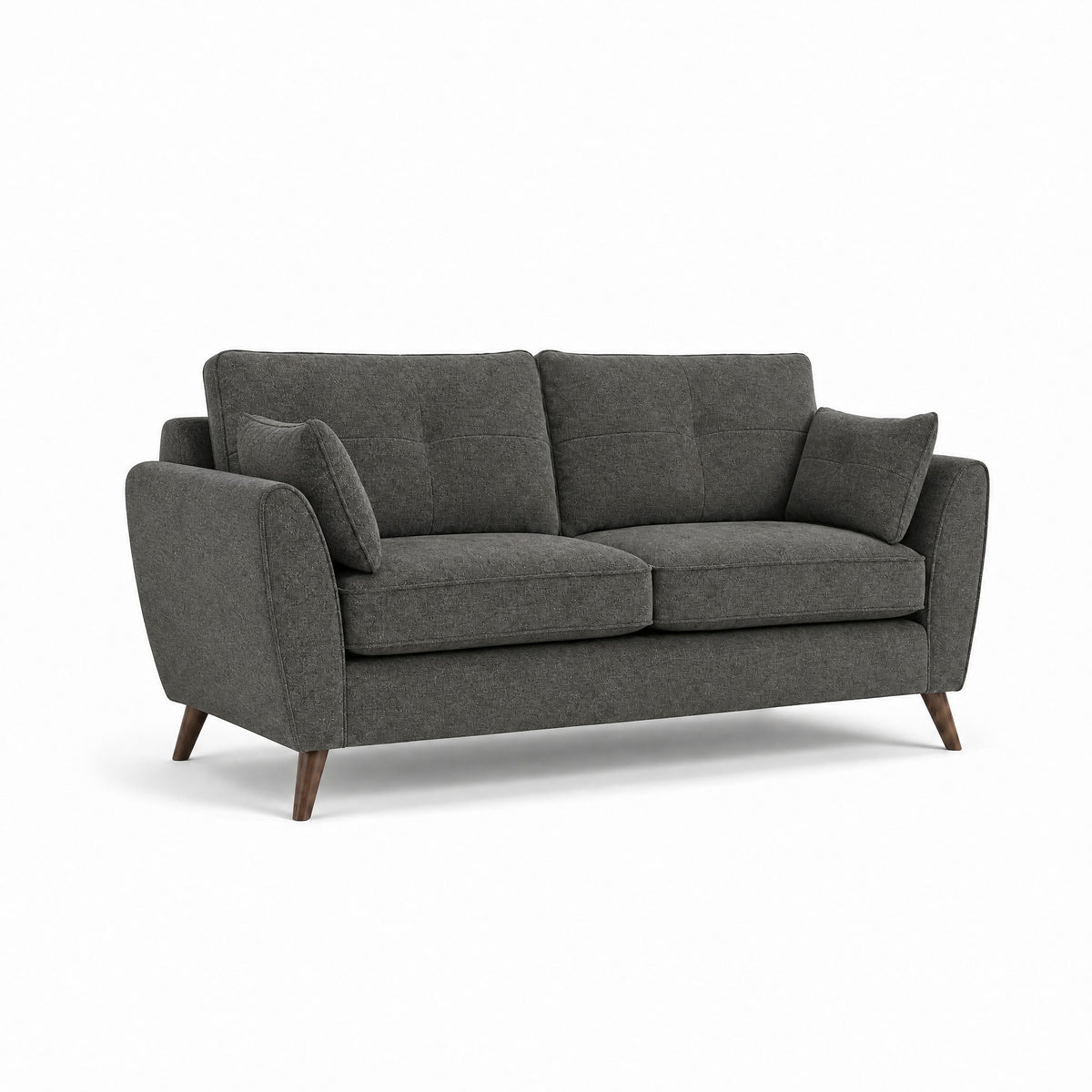 Zara 3 Seater Sofa - 3 Seater Sofa — Kensington Graphite / Light Feet, gallery image 2