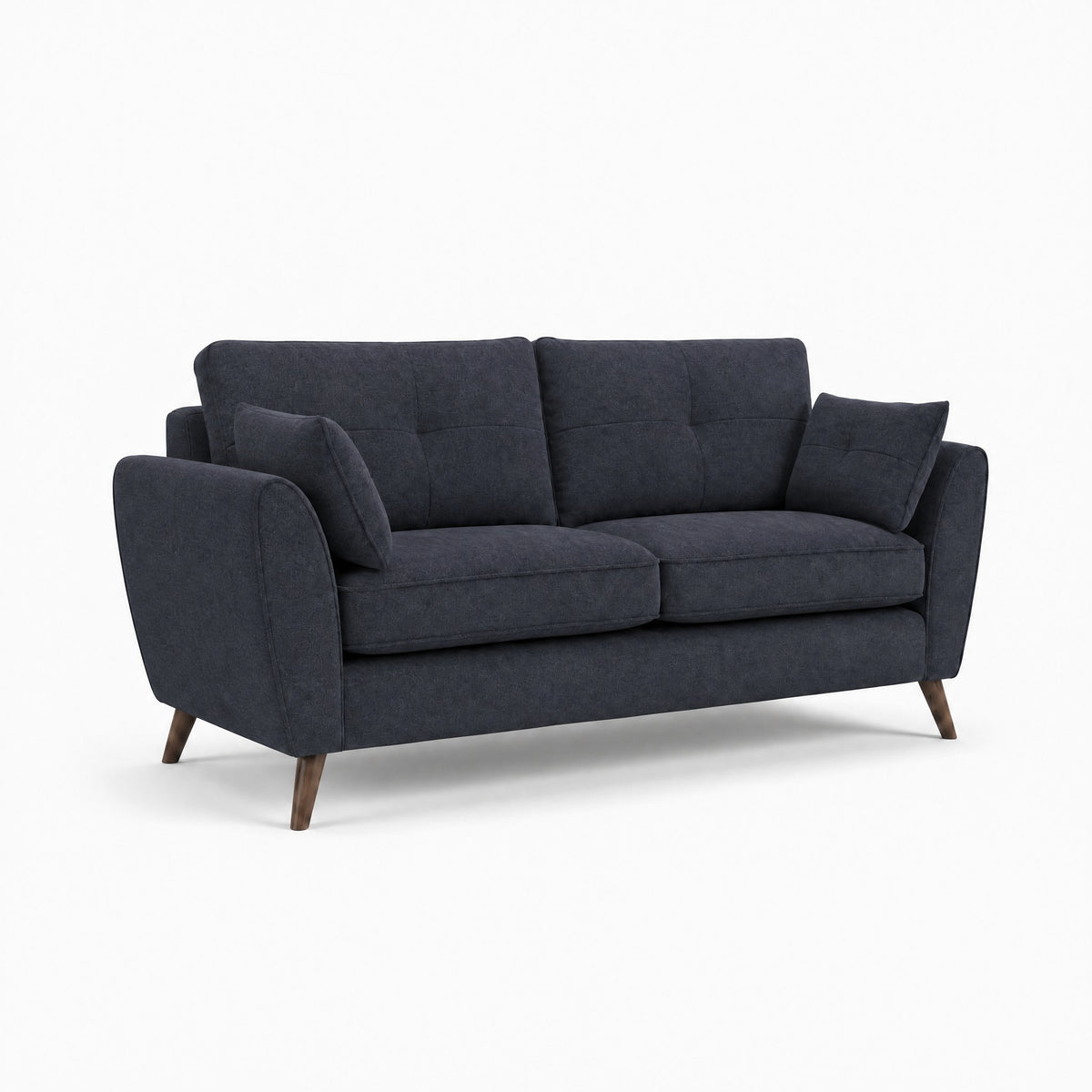 Zara 3 Seater Sofa - 3 Seater Sofa — Kensington Navy / Light Feet, gallery image 1