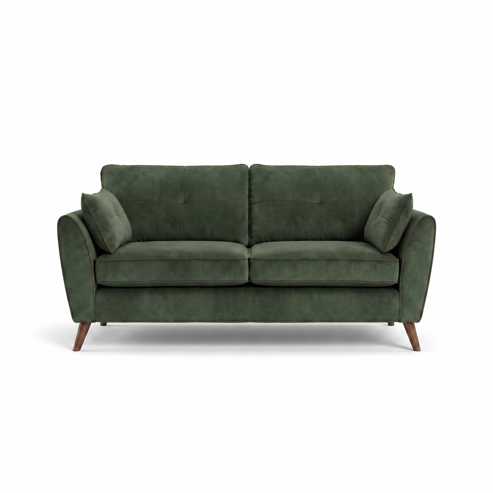 Zara 3 Seater Sofa - 3 Seater Sofa 3 Seater Sofas Sterling Home 5 Plush Emerald Light Feet